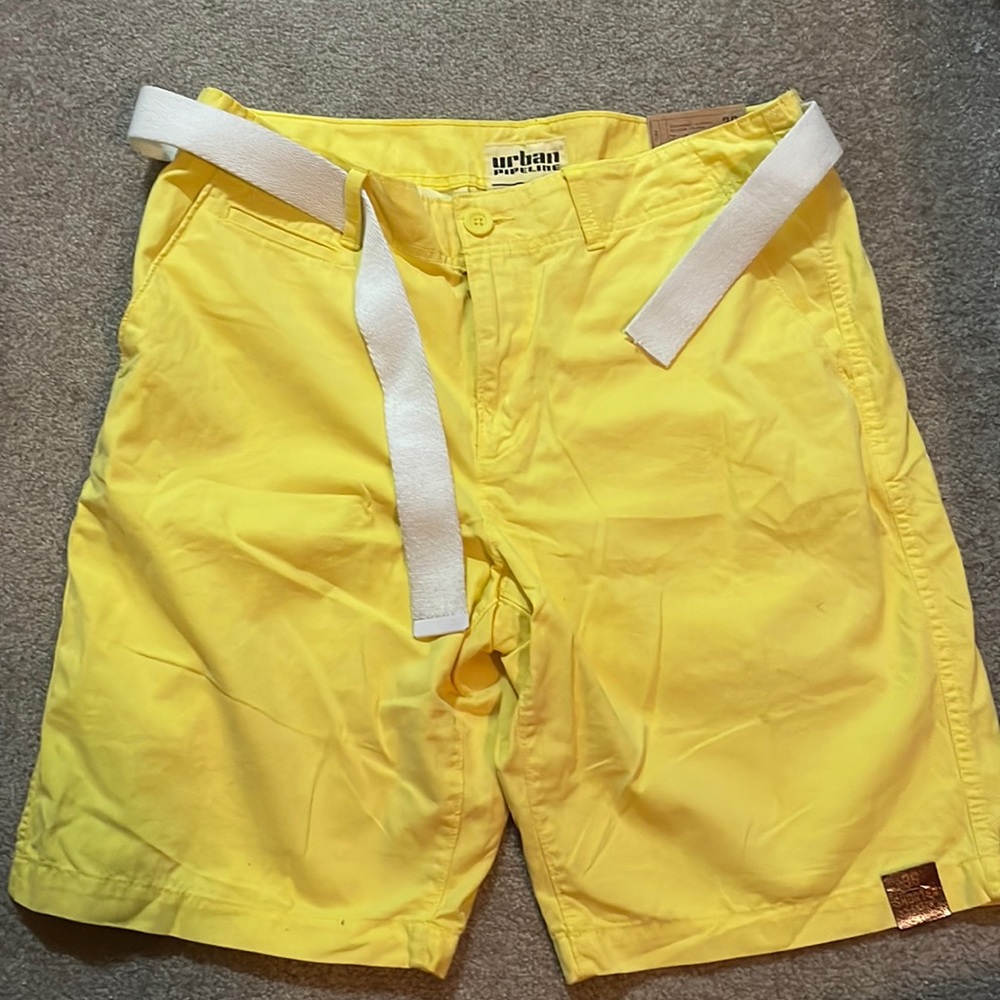 Yellow men’s shorts